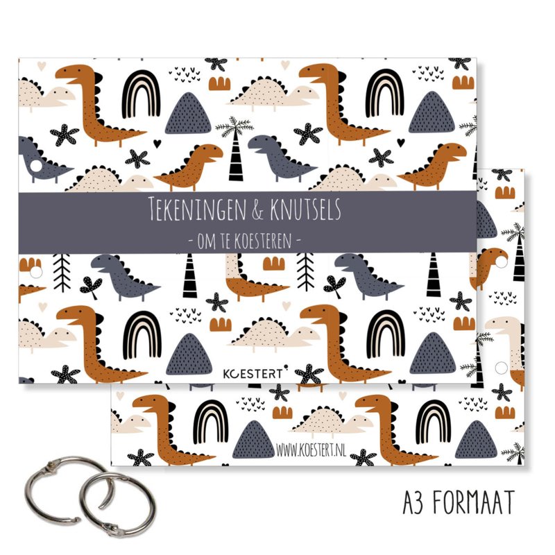 XXL bewaarbundel dino blauw