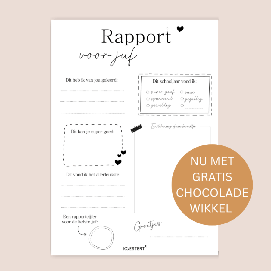 rapport juf printable