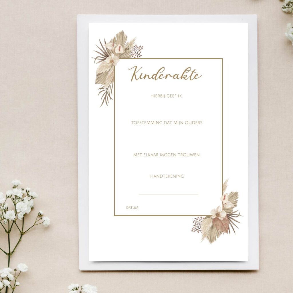 kinderakte boho printable