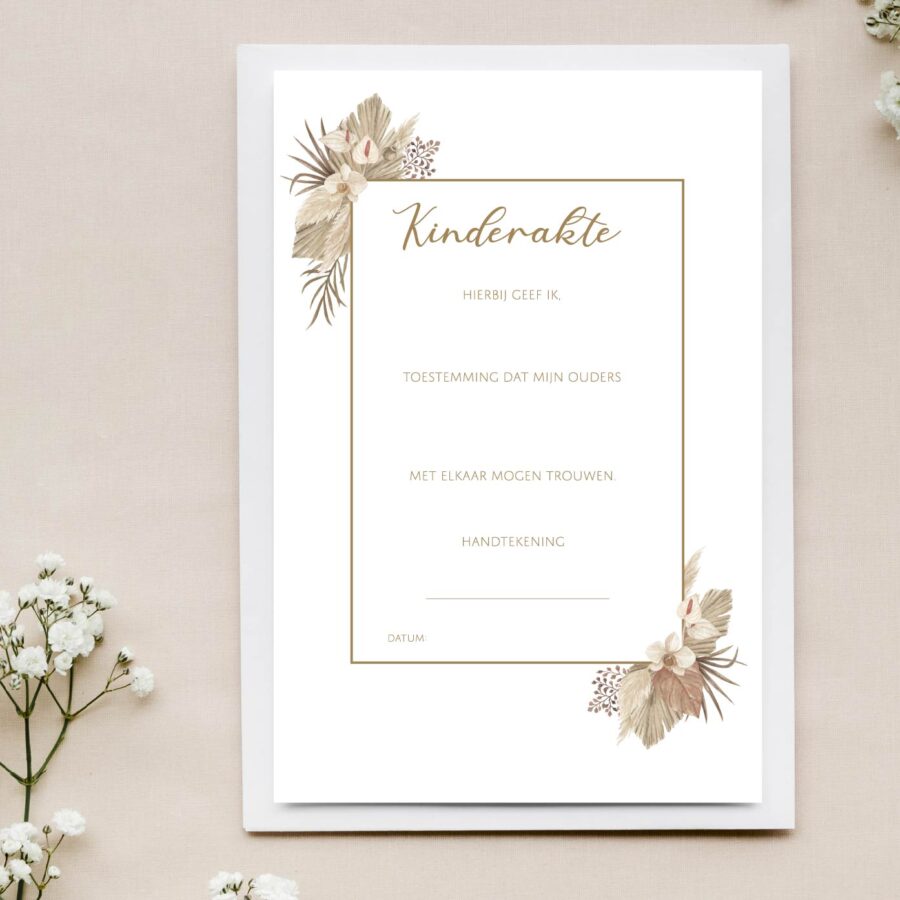 kinderakte boho printable