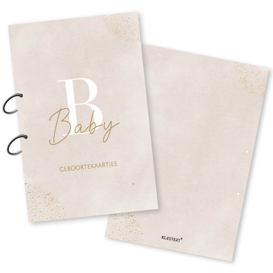 Bewaarbundel geboortekaartjes baby