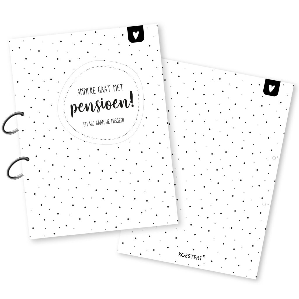 bewaarbundel afscheid collega pensioen met naam