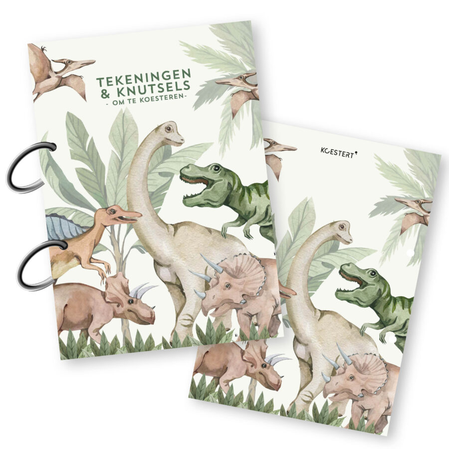 Bewaarbundel-tekeningen-a4-dino's