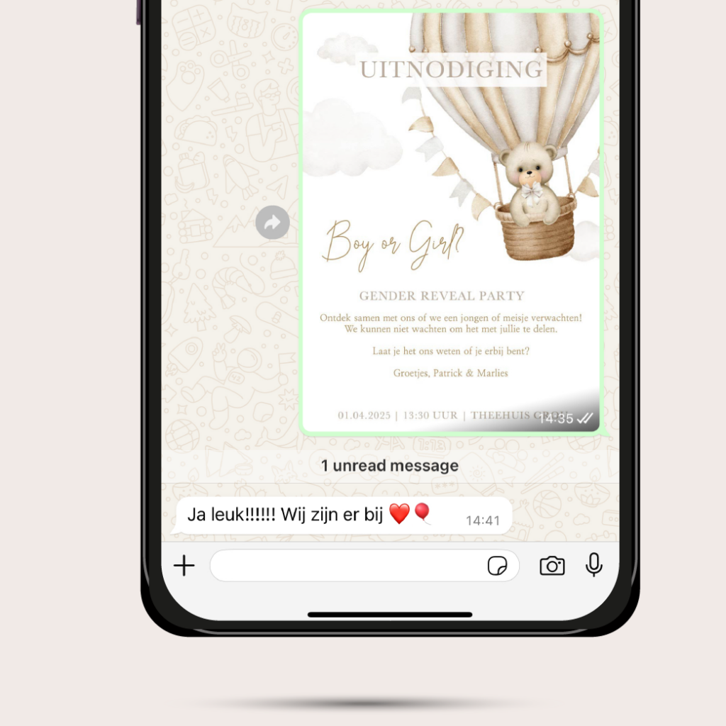 Digitale-uitnodiging-gender-reveal-beer