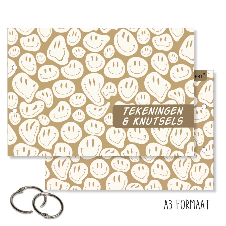 Bewaarbundel tekeningen | smile groen  | XXL | A3