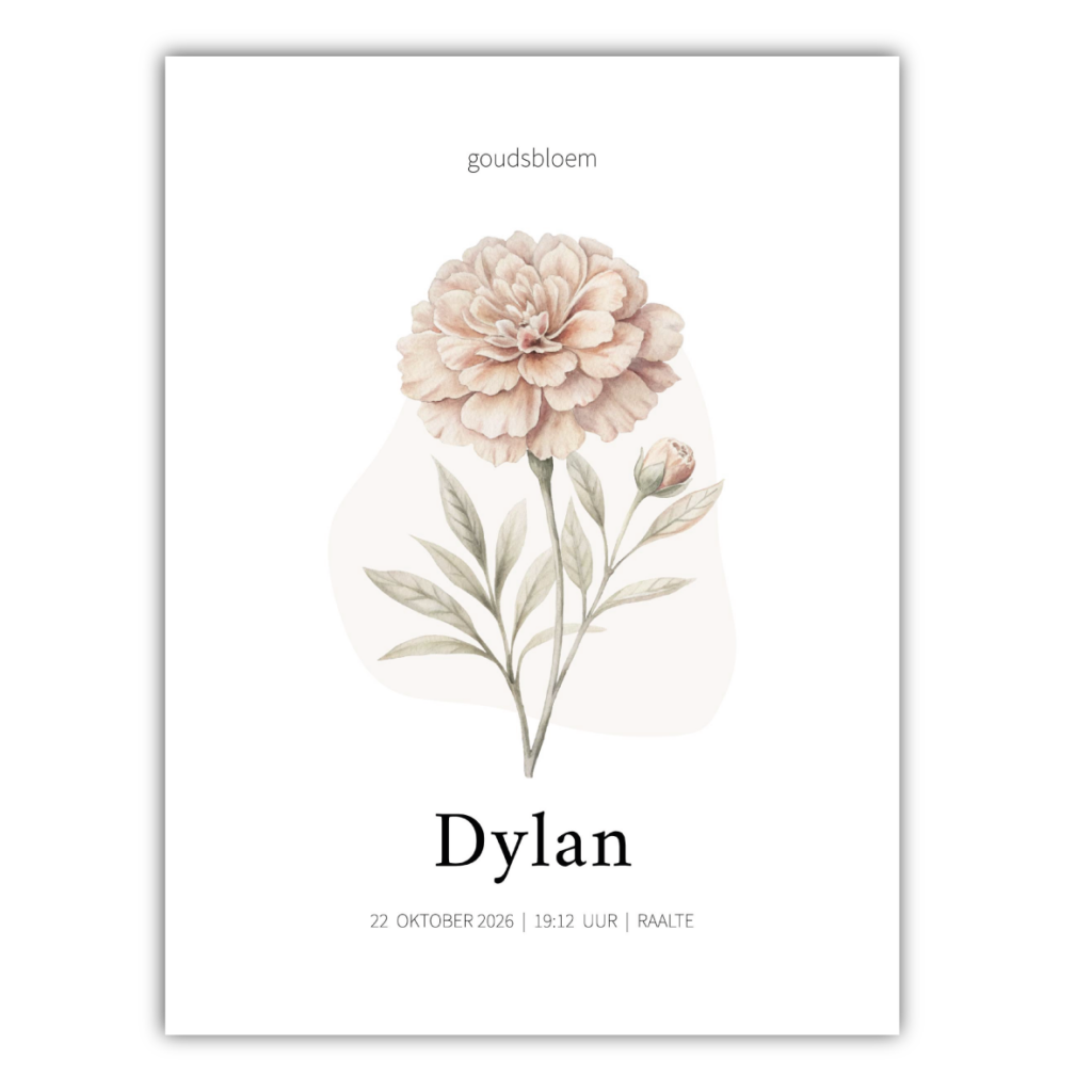 geboortebloem-geboorteposter-oktober