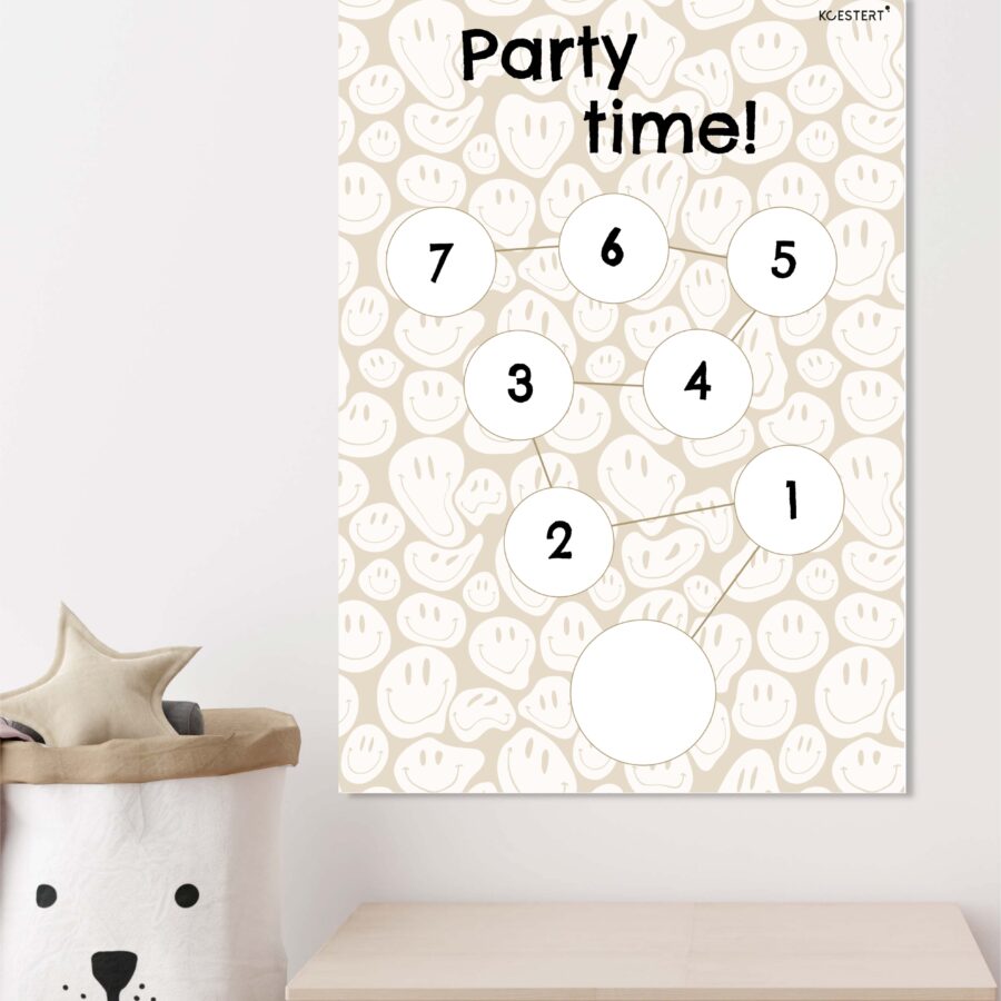 printable aftelkalender smiley