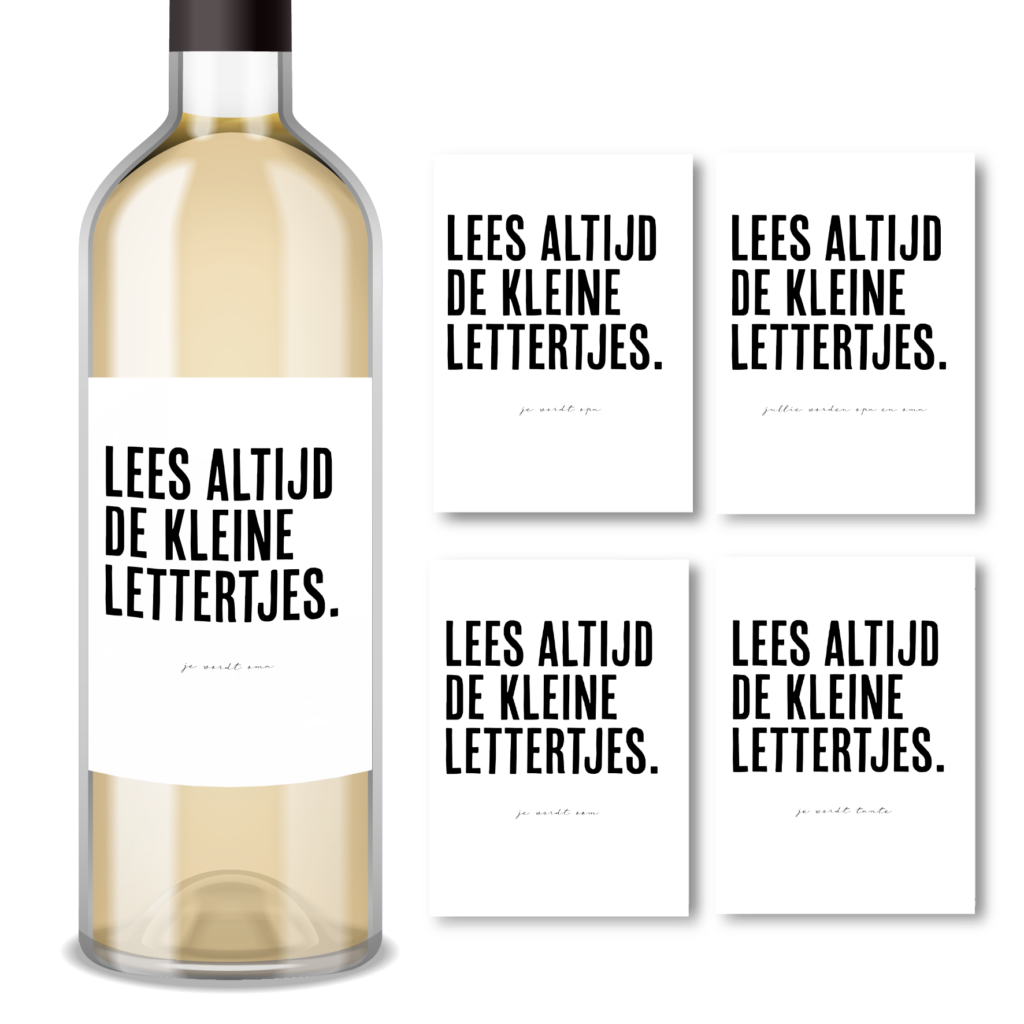 wijnfles-etiket-zwangerschapsaankondiging-kleine-lettertjes